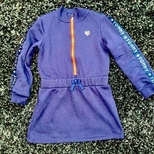 Girls Sporty Logo Pullover Dress